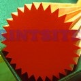 Высечка этикеток на кольереточном прессе - звездочки для нотариальных контор
